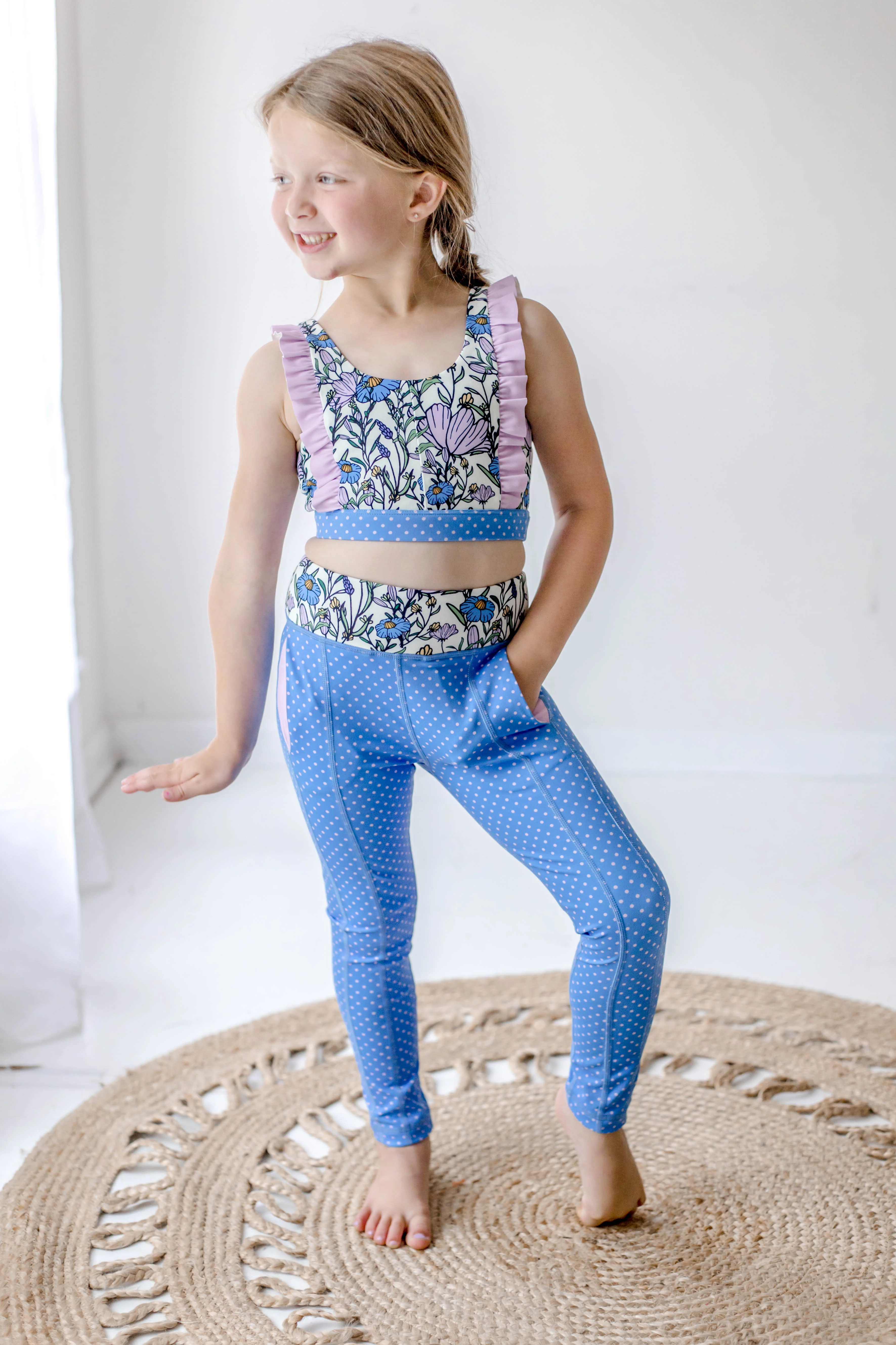 Blueberry Dot Active Leggings (Runs Small) - Image 7