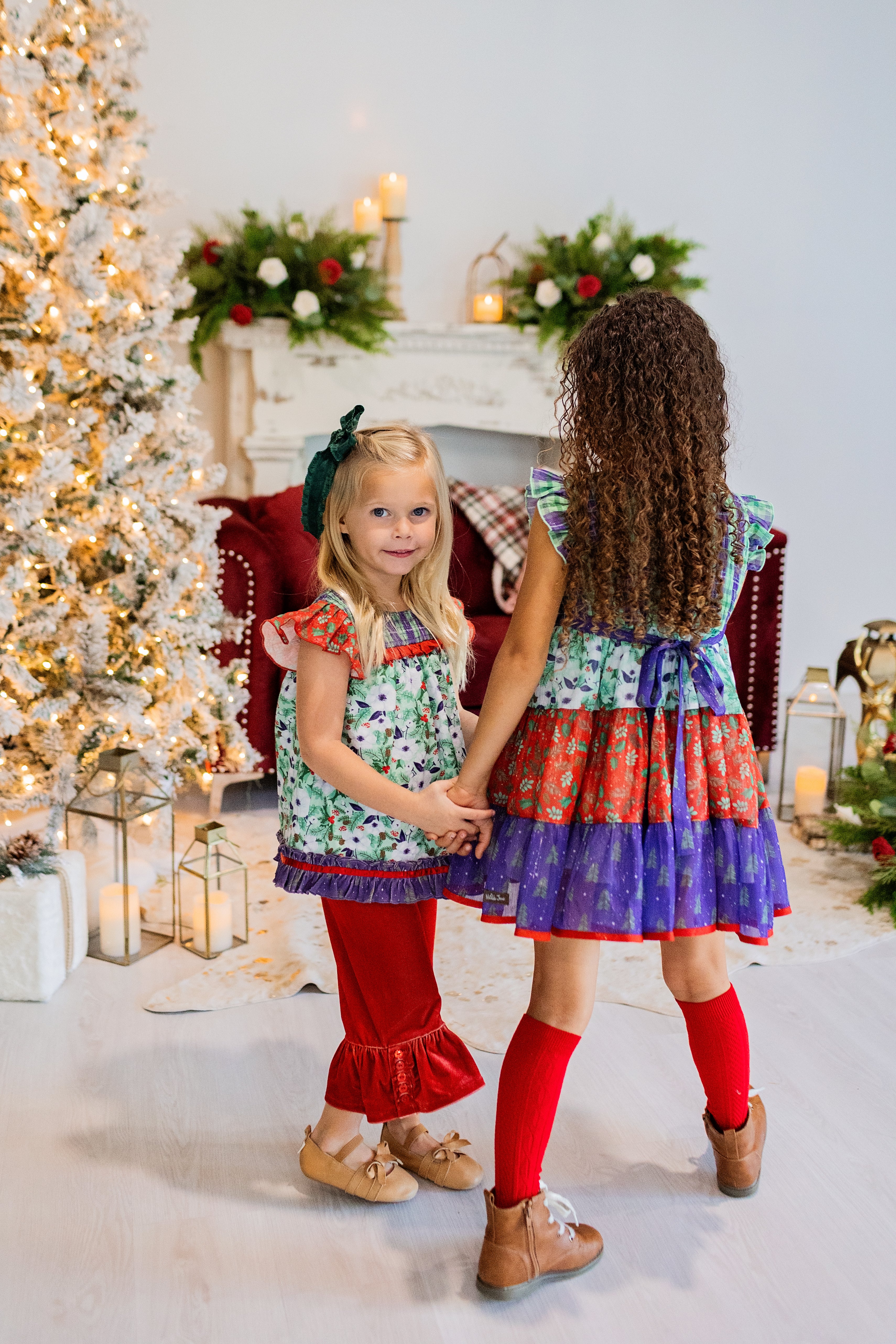 Cherry Cheer Velvet Big Ruffles - Image 11