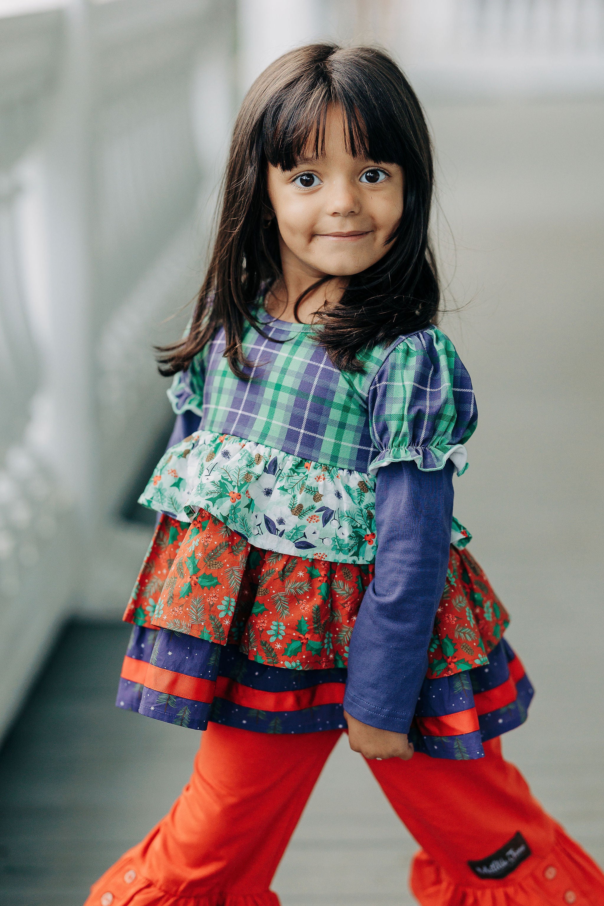 Festive Little Wonders Tiered Tunic - Image 3