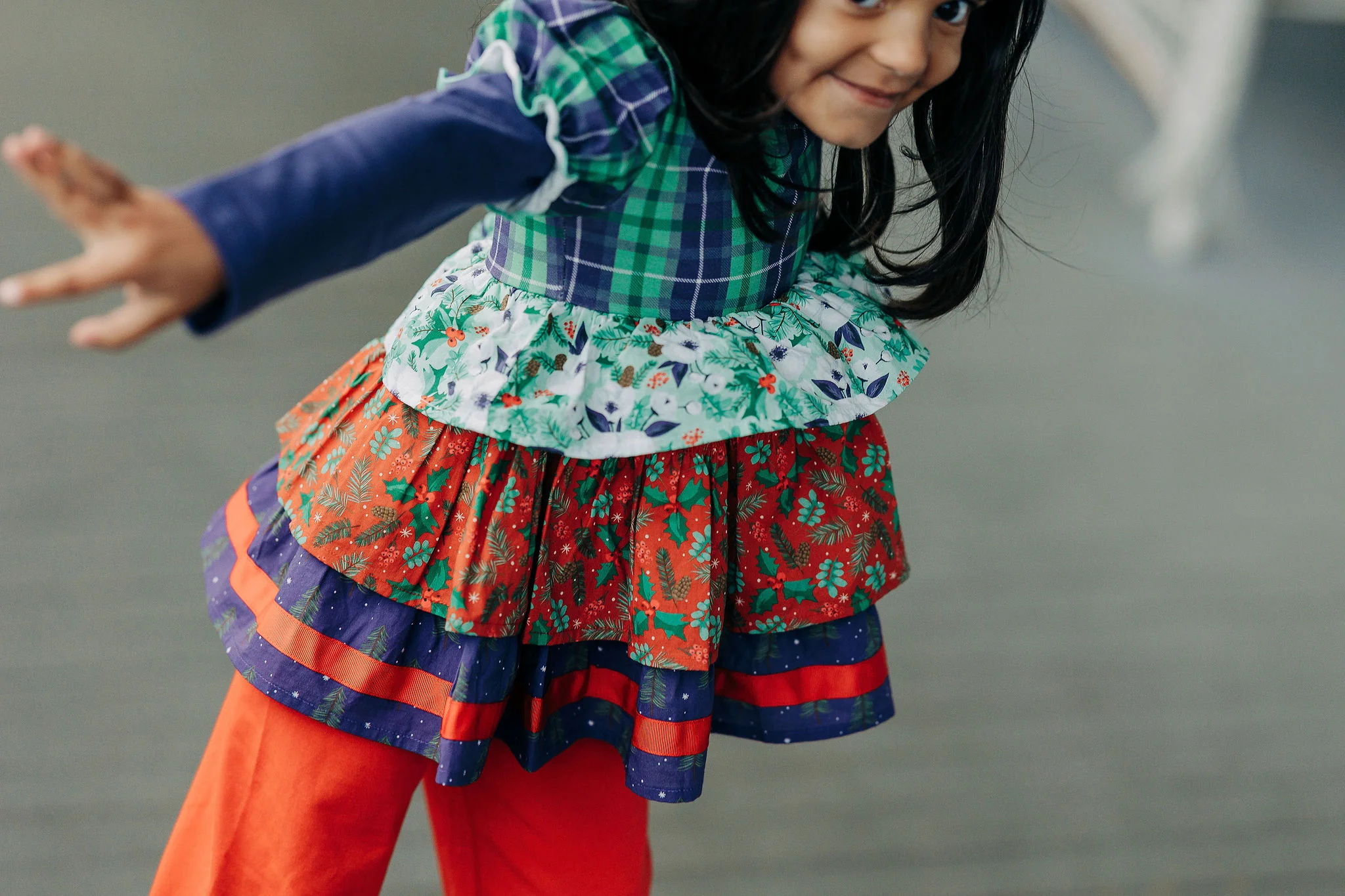 Festive Little Wonders Tiered Tunic - Image 6