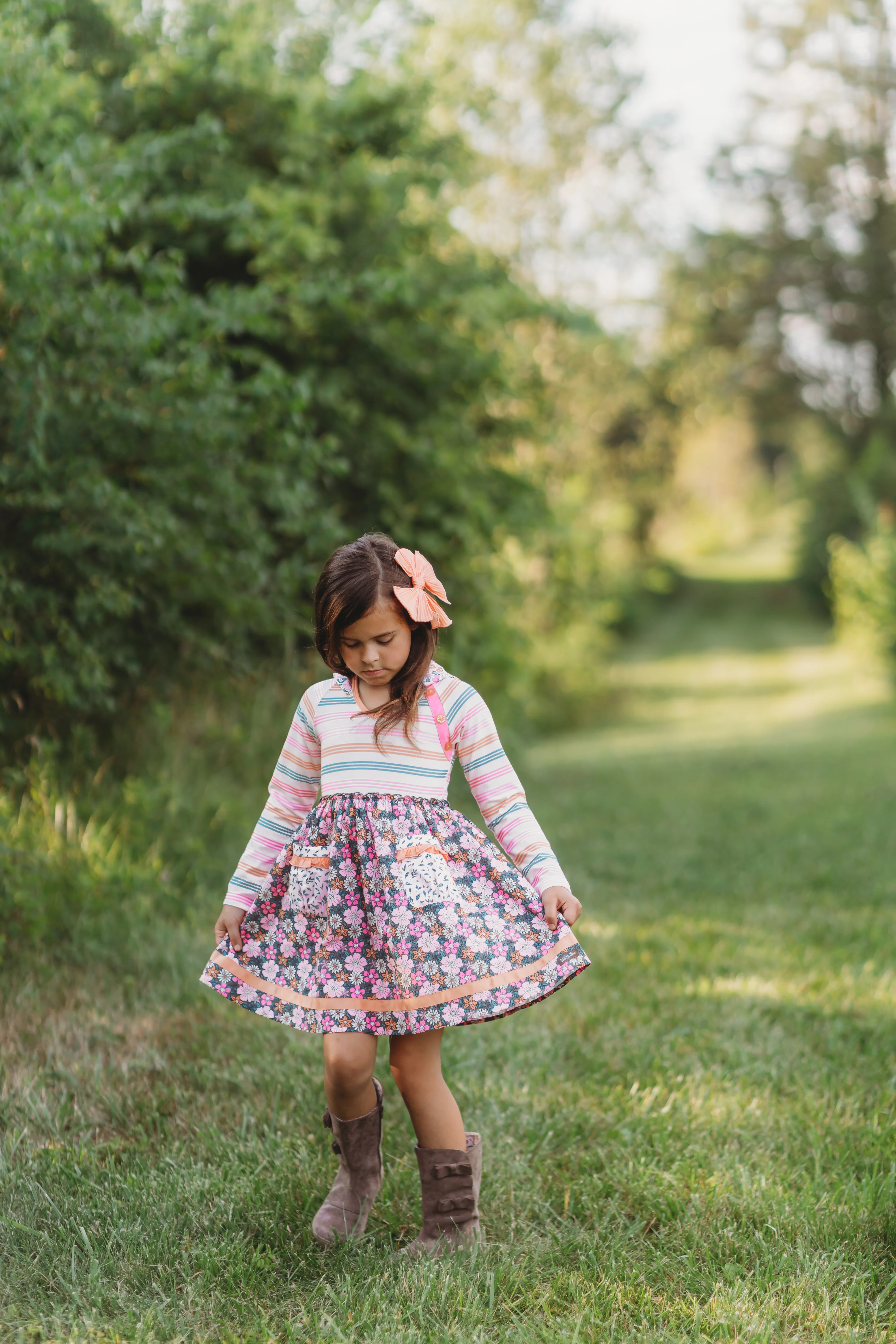 Twilight Blossom Hooded Dress - Image 6